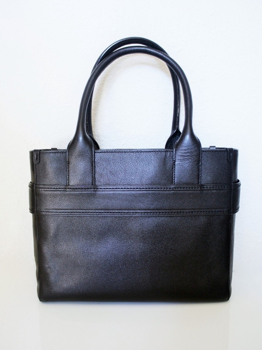 Kate Spade Black Leather Bow Satchel - Picture 2 of 8